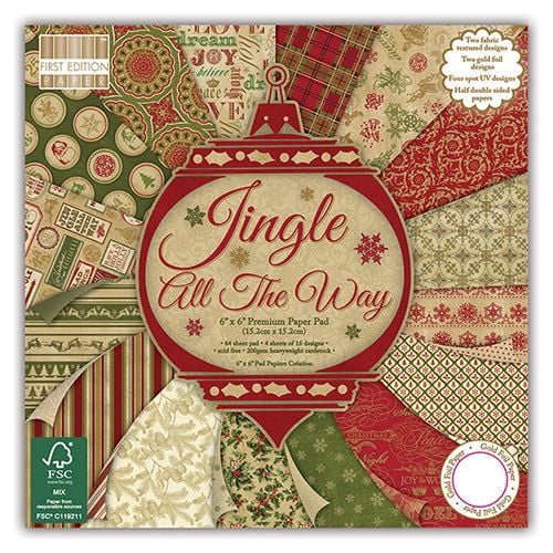 First Edition Jingle All the Way 6x6 Paper Pad