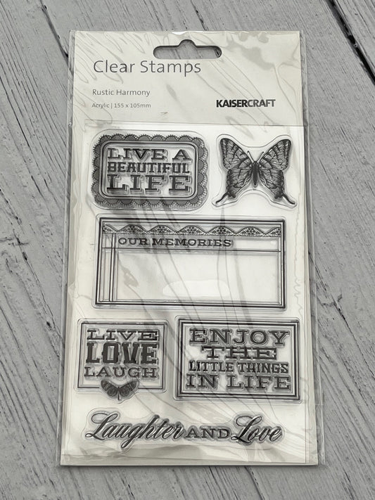 Kaisercraft Rustic Harmony Clear Stamps