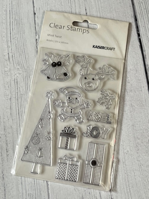 Kaisercraft Mint Twist Clear Stamps