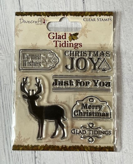 Dovecraft Glad Tidings Clear Stamps