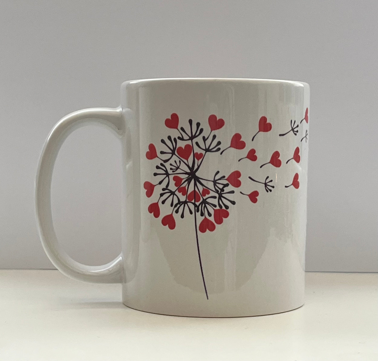 Dandelion Hearts Mug - Valentines Day