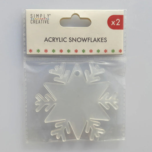 Simply Creative Christmas Basics Acrylic Shape - Snowflake